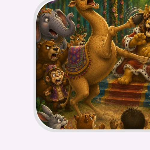 The camel nearly kicked